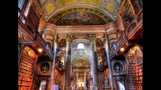 Austrian National Library, located in the Hofburg Palace in Vienna, Austria