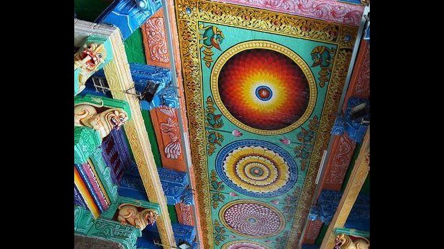Inside of Meenakshi Amman Temple. Madurai, India