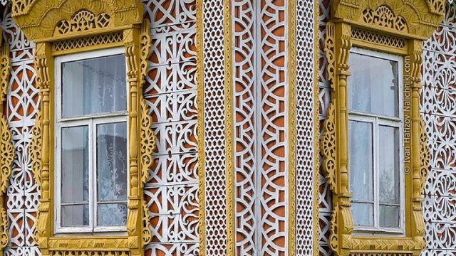 Russian wooden windows
